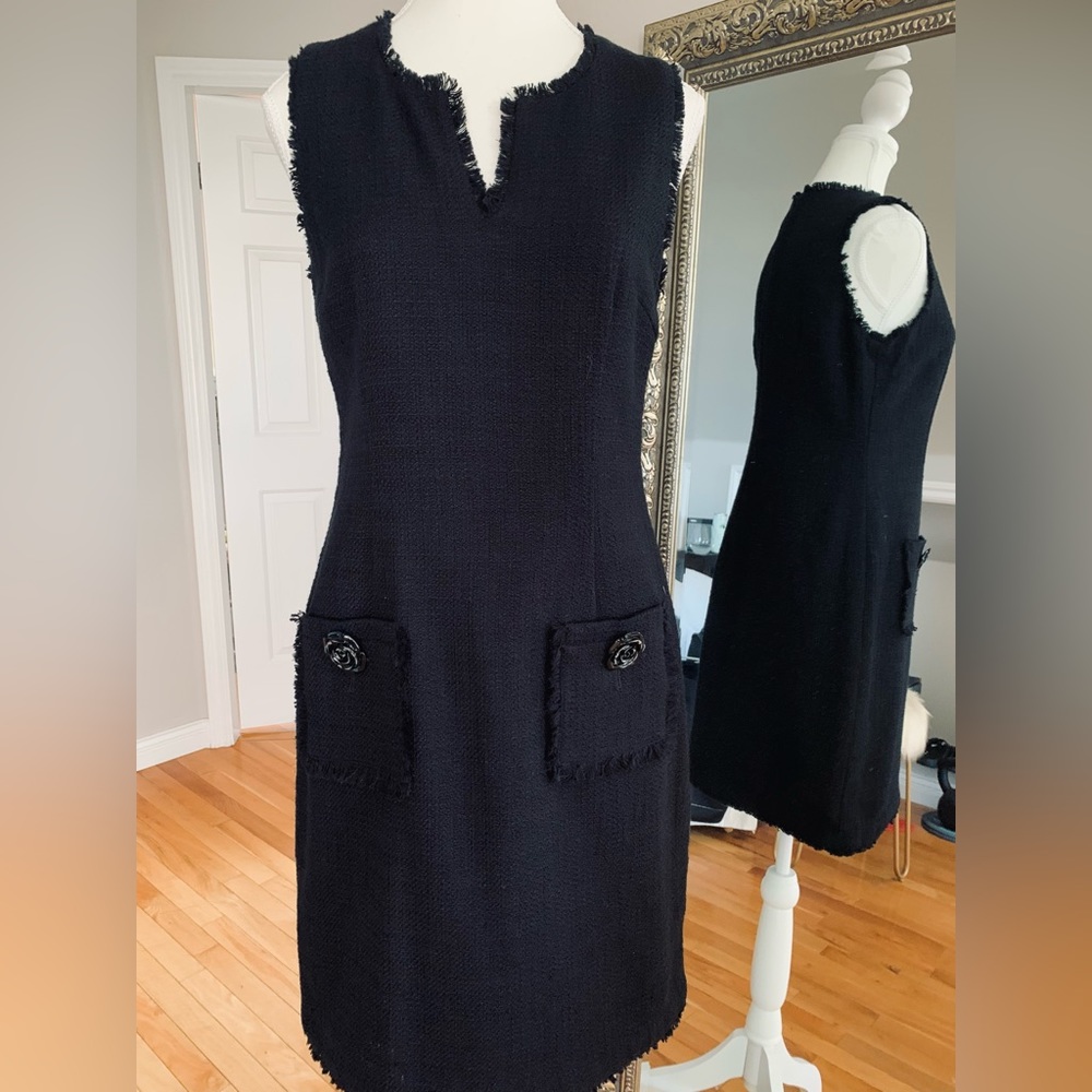 Karl Lagerfeld black sheath dress